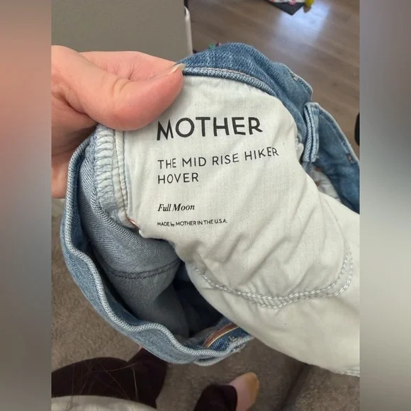 Mother Mid Rise Hiker Hover Full Moon Jeans 29 Vintage Wash Straight Leg Premium - Picture 5 of 7